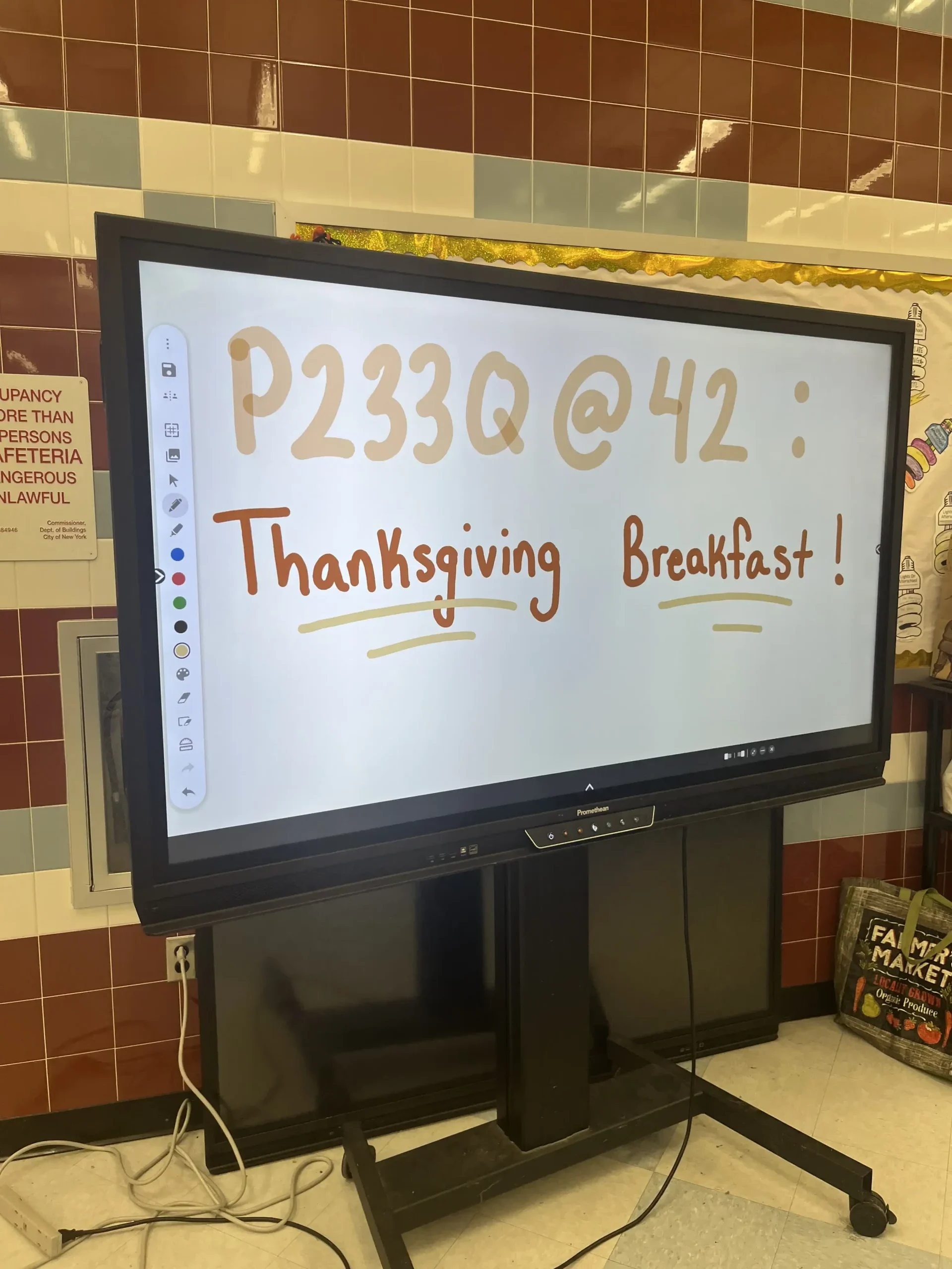 Thanksgiving Breakfast sign